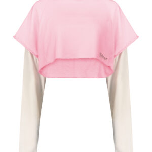 קפוצון קרופ גזור ורוד בייבי