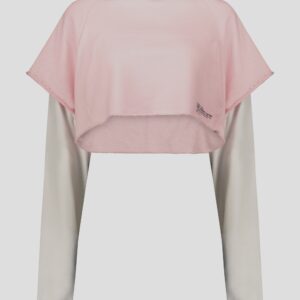 קפוצון קרופ גזור ורוד בייבי