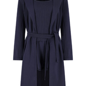 בלייזר ארוך פרנץ טרי כחול נייבי