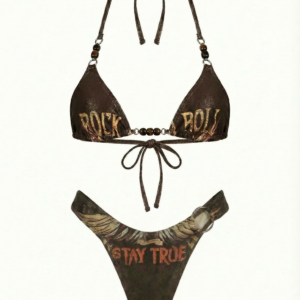 סט ביקיני חום Rock and roll
