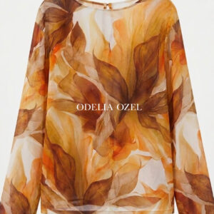 חולצת שיפון פלוואר